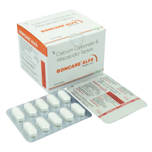 Calcium Carbonate (Calcium) & Alfacalcidol Tablets