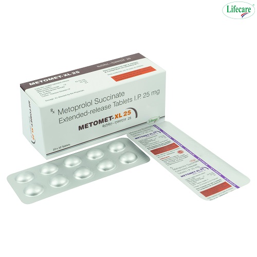Metoprolol Succinate eq. Release Tablets I.P 25 mg